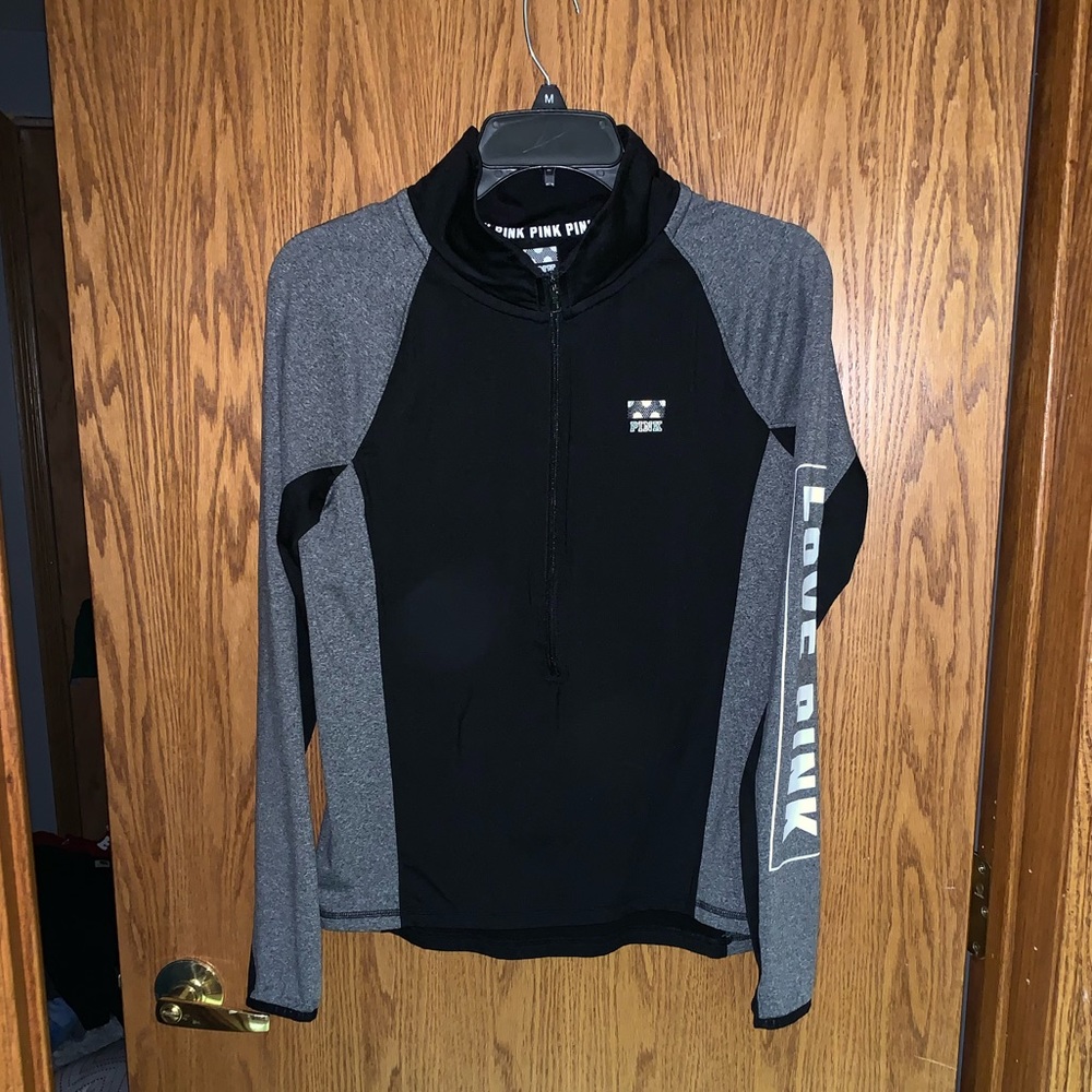 Pink quarter zip